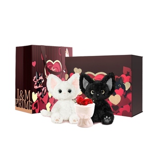 普莱美JMPRIME可爱毛绒玩偶娃娃公仔猫咪情人节礼物生日礼物