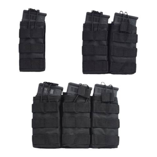 600D军迷二联三联M4附件通用型弹匣袋JPC战术背心5.56快拔配件包
