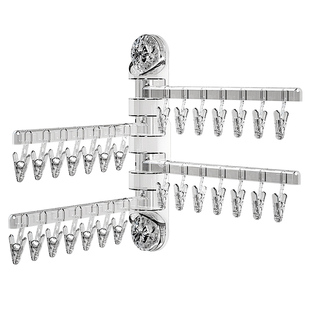 吸盘袜子晾晒架家用阳台折叠晒袜子神器壁挂内衣内裤多夹子晾衣架