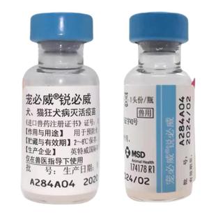 进口英特威狂犬疫苗猫咪狗狗预防狂犬成猫幼犬通用育苗单针自打