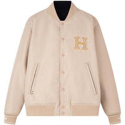 Tommy男装双面穿宽松棒球棉服