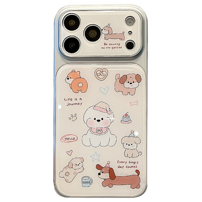 布丁西高地适用苹果17手机壳新款iPhone17promax保护套女款玻璃壳16pro卡通防摔壳15pllus高级感14/13外壳