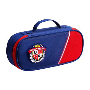 英伦风手提多层笔袋真大容量多功能铅笔袋小学生文具盒男女孩高颜值文具收纳袋铅笔盒一年级儿童创意简约笔盒