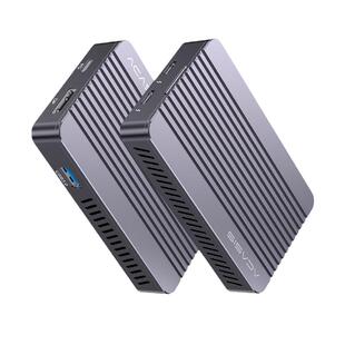 阿卡西斯USB4.0硬盘盒NVMeM.2移动硬盘盒拓展坞雷电3 TBU405Plus