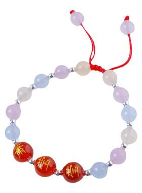 定制刻名字手链玛瑙珠子手串