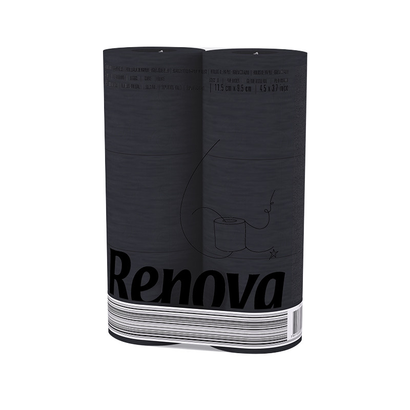Renova彩色厕所有芯卷纸粉色彩色多巴胺高档餐巾香味ins网红纸巾