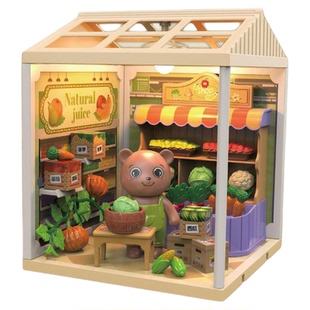 超级微观小世界积木拼装玩具 微缩模型diy小屋 儿童女孩礼物摆件