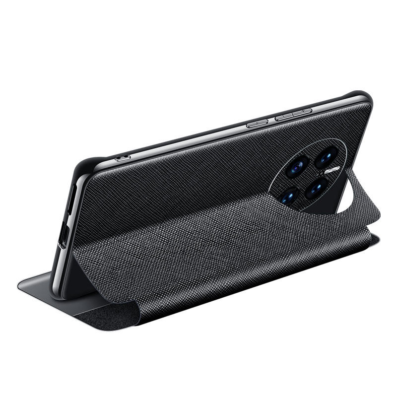 【顺丰发货】适用华为mate60pro手机壳新款真皮外壳mate60翻盖皮套60pro全包防摔支架保护壳mt超薄散热手机