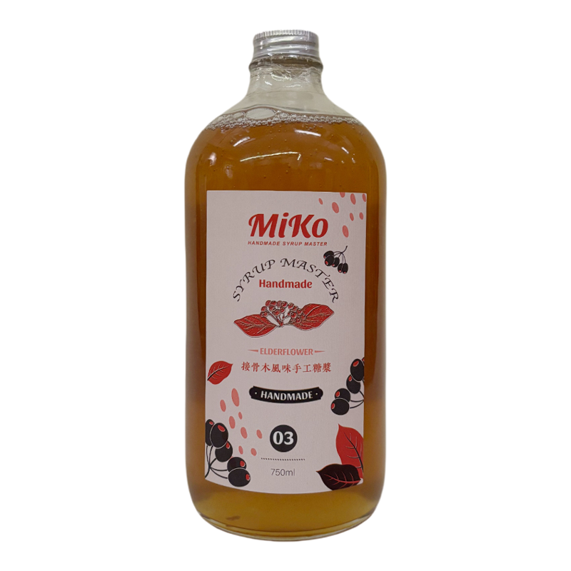 Miko接骨木风味糖浆咖啡鸡尾酒饮品糖浆调酒糖浆咖啡糖浆蜂蜜