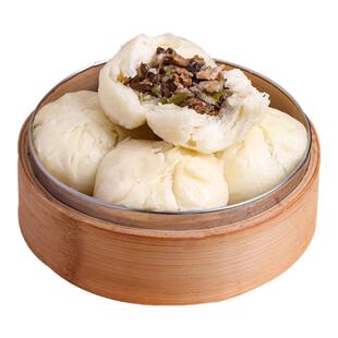 云南破酥包子美味菌菇馅营养早餐面点下午茶夜宵特色美食糕点心