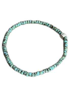 彩色玻璃串珠弹力手链