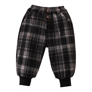 男童女童裤子冬季加绒加厚外穿2025新款炸街夹棉一条过冬宝宝棉裤
