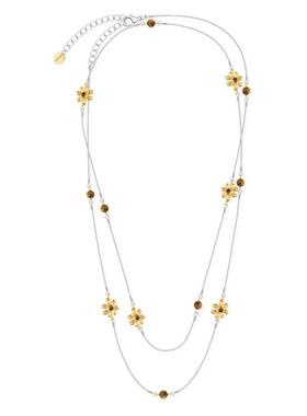 Oups塔希提花颂双层项链原创设计