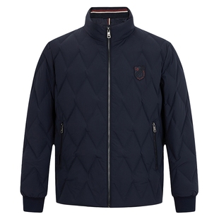 【鹅绒】LONDA伦德马冬季新款商务休闲立领羽绒服保暖夹克外套男