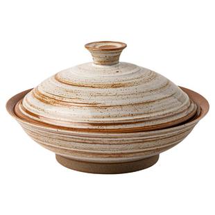 巷子尾〖古色古香〗粗陶菜碗带盖碗餐厅仿古特色高脚面碗陶瓷蒸碗