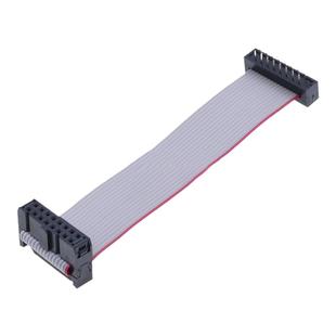 IDC线 FC转FD(DC4) 焊板式 2.54灰排线 延长线 公对母 焊接式公头