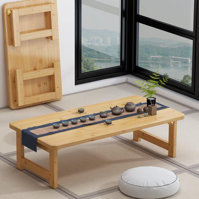 日式折叠茶几炕几实木飘桌床上榻榻米卧室茶桌矮窗台桌桌子家用窗