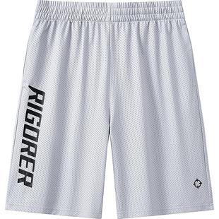 准者夏季新款针织五分裤男篮球训练健身投篮街头透气速干球裤短裤