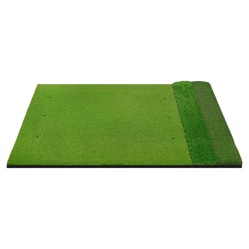 高尔夫三草打击垫组合加厚耐用长草插tee草击球垫 家用双草 防滑