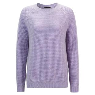 宽松显瘦短款套头插肩袖元宝针加厚毛衣 圆领羊绒衫女100纯羊绒