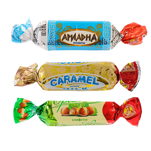 俄罗斯进口斯拉夫酸奶鲜奶巧克力榛子味威化饼干散装糖果喜糖零食