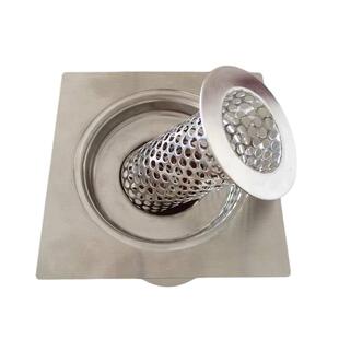 卫生间地漏毛发过滤网通用厨房卫生间洗衣机下水管道地漏不锈钢