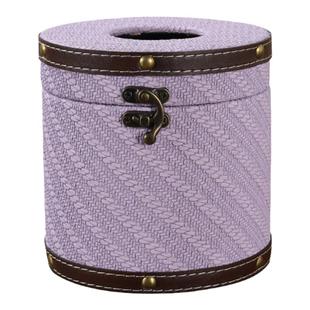 圆筒纸巾筒卷纸筒盒桌面家用创意抽纸盒纸巾桶客厅卷纸卷筒纸巾盒