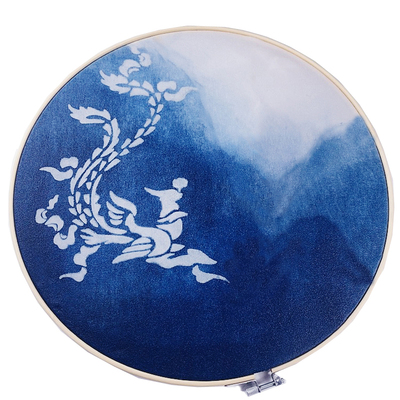 型糊染防染粉蓝印花布工具diy