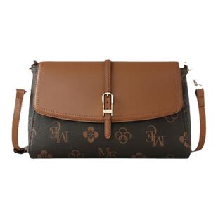 稻草人女包2026新款包包女复古撞色中年妈妈包时尚单肩斜挎包正品