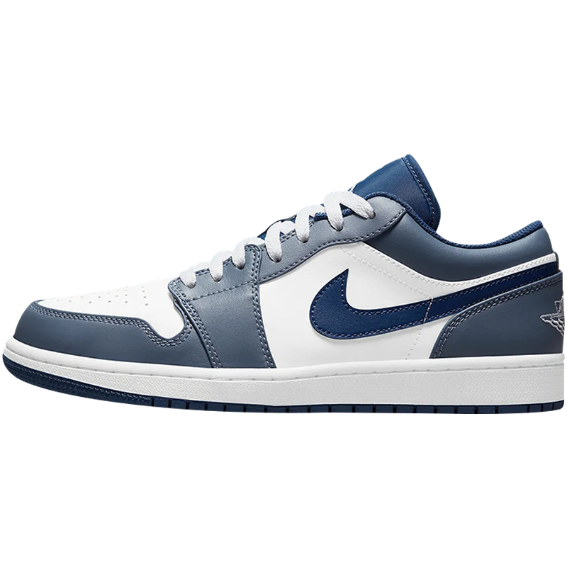 小鸿体育Air Jordan 1 Low AJ1海军蓝低帮复古篮球鞋553558-414