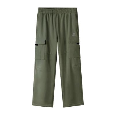 骆驼运动工装加绒裤男直筒户外防风防水软壳裤伞兵休闲保暖登山裤