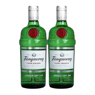 【进口】英国原装添加利伦敦干味金酒杜松子酒750ml*2瓶特调洋酒