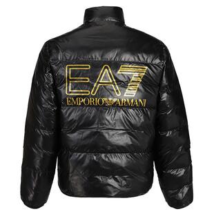 Armani/阿玛尼EA7高端加厚棉衣男士美式休闲立领棉服冬季保暖外套