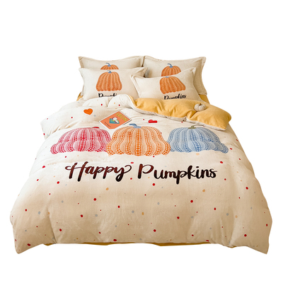 A类牛奶绒四件套亲肤保暖