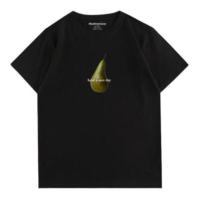 纯棉圆领男女衣服情侣t恤夏季