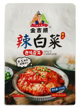 金吉顺辣白菜韩式辣白菜免切袋装开袋即食东北腌制开胃下饭菜258g