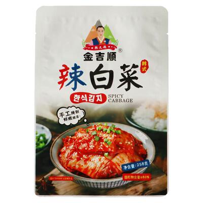 金吉顺辣白菜韩式辣白菜免切袋装开袋即食东北腌制开胃下饭菜258g
