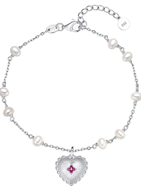 潮宏基S925银珍珠手链