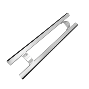 立帆玻璃门办公室双开门大拉手铝合金门把手牢固可靠工业风简约