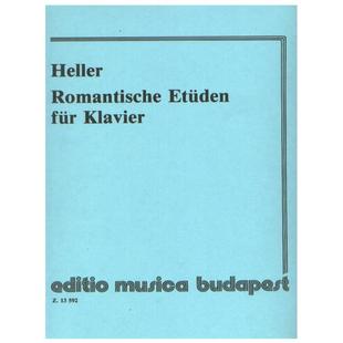 海勒 浪漫练习曲 钢琴独奏 布达佩斯原版进口乐谱书 Heller Stephen Romantic Studies for Piano Z 13592