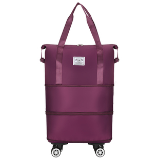 万向轮旅行包女大容量手提行李袋便携式收纳包旅游出差折叠行李箱