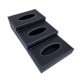 皮革纸巾盒酒店KTV轻奢高档餐巾纸盒超薄高度4cm6.5厘米定制LOGO