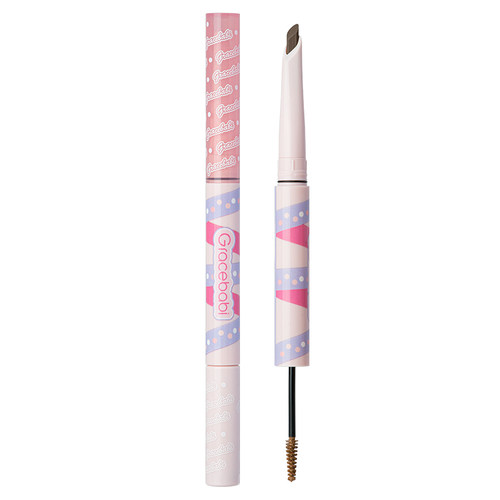 Gracebabi瑰宝秘语刀锋眉笔染眉膏立体双效画染眉二合一防水防汗