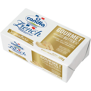 Candia/肯迪雅臻品淡味黄油乳酸发酵动物黄油片煎牛排专用烘焙