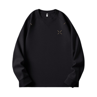 班尼路SK潮牌圆领卫衣男2025秋季新款宽松长袖打底衫高级感上衣MS