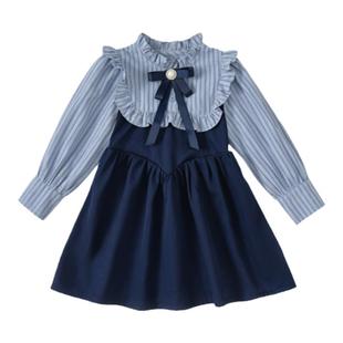 女童连衣裙女宝春装儿童裙子2026春季新款学院风女孩衣服洋气童装