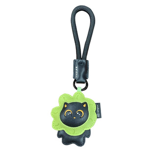 猫猫新款皮质小花猫挂件卡通汽车钥匙扣可爱背包挂件哈基米小挂饰