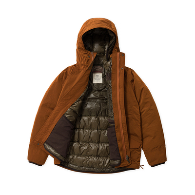 CALEDONIA W.R. DOWN JKT (1+1) 橘色卡里多尼亚户外连帽羽绒夹克