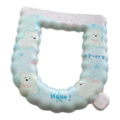 马桶垫四季通用防水带手提eva粘贴式家用可爱坐便套抗菌加厚实用