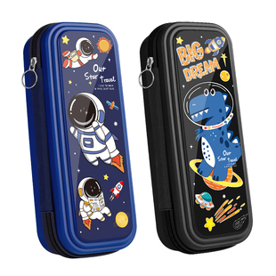 笔袋文具盒ins卡通男孩款铅笔盒防水文具袋小学生一年级女孩子大容量分层超大笔盒多功能收纳男童幼儿园可爱